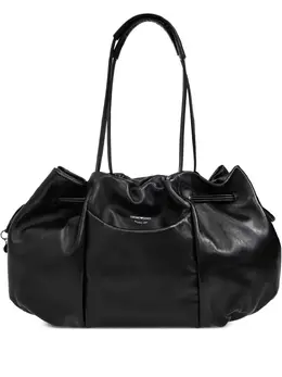 Emporio Armani: Чёрная сумка-шоппер 