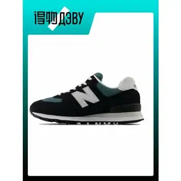 New Balance: Чёрные кеды  574