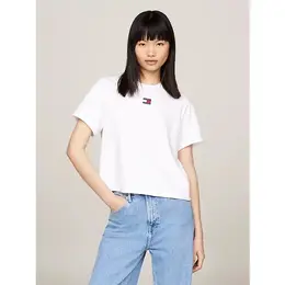 Tommy Jeans: Белая футболка 