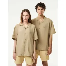 LACOSTE: Льняная рубашка 