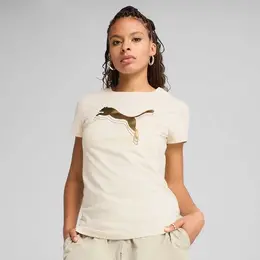 PUMA: Бежевая футболка  Essentials
