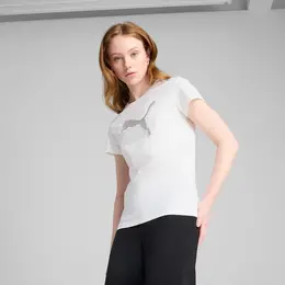 PUMA: Белая футболка  Ess