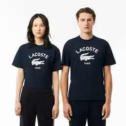 LACOSTE: Тёмная футболка 