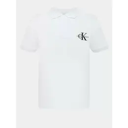 Calvin Klein Jeans: Белое поло 