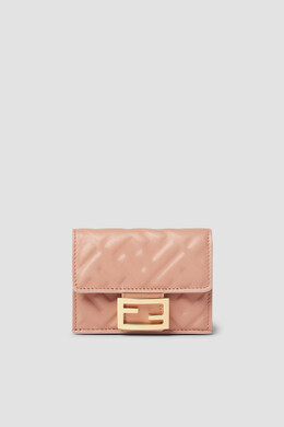 Fendi: Розовый кошелёк  Baguette