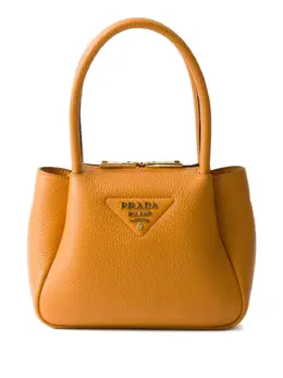 Prada: Коричневая сумка-шоппер 