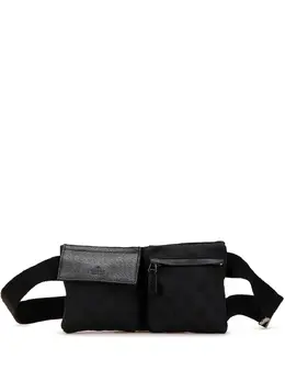 Gucci Pre-Owned: Чёрная поясная сумка 