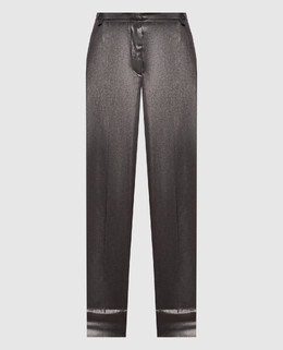 Brunello Cucinelli: Серебристые брюки 