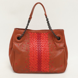 Bottega Veneta: Многоцветная сумка  Intrecciato