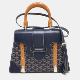 Goyard: Голубая сумка на руку 