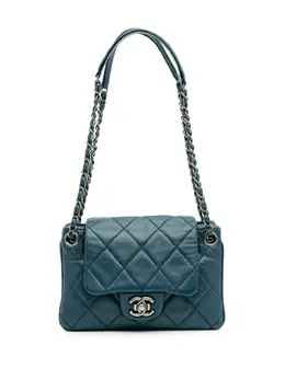 CHANEL Pre-Owned: Голубая сумка 