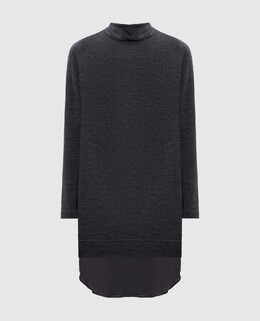 Brunello Cucinelli: Серое платье 