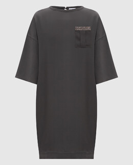 Brunello Cucinelli: Серое платье 