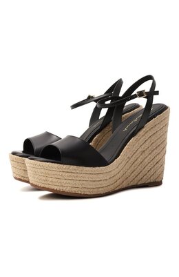 Santoni: Чёрные босоножки 