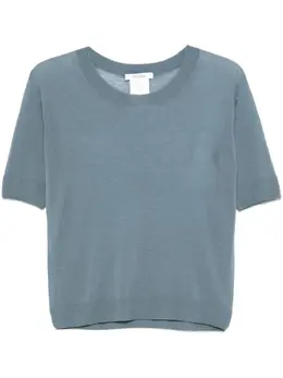 Max Mara: Голубая футболка 