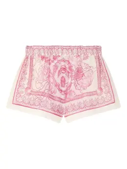 Versace: Бежевые шорты  Barocco