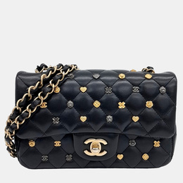 Chanel: Чёрная сумка через плечо 