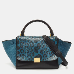 Celine: Голубая сумка на руку 