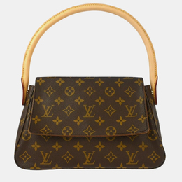 Louis Vuitton: Коричневая сумка  Looping