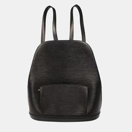 Louis Vuitton: Чёрный рюкзак  Épi
