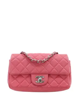 CHANEL Pre-Owned: Розовая сумка через плечо 