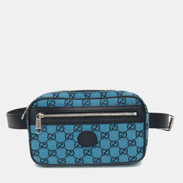 Gucci: Голубая сумка  GG