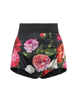 DOLCE & GABBANA: Атласные шорты 