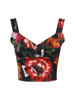 DOLCE & GABBANA: Атласный топ 