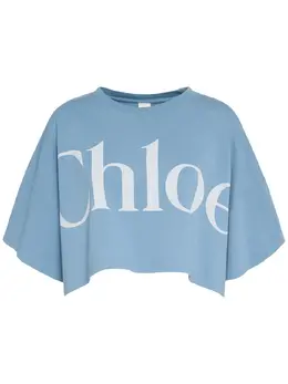 CHLOÉ: Хлопковая футболка 