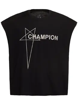 RICK OWENS: Хлопковая майка  Champion
