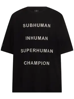 RICK OWENS: Хлопковая футболка  Champion