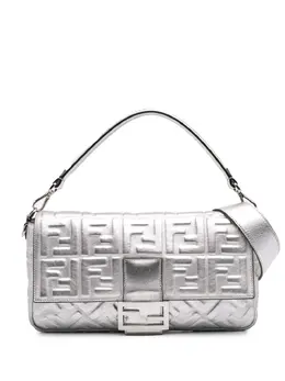 Fendi Pre-Owned: Серебристая сумка 