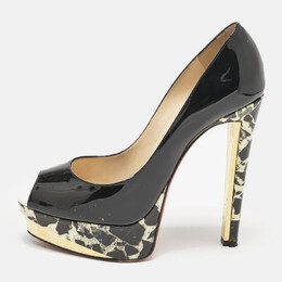 Christian Louboutin: Чёрные босоножки 