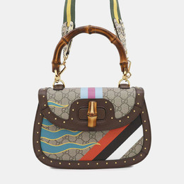 Gucci: Коричневая сумка на руку  GG Supreme