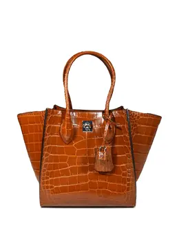 Ermanno Scervino: Коричневая сумка-шоппер 