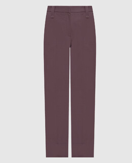 Brunello Cucinelli: Фіолетові брюки 