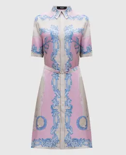 Versace: Серое платье 