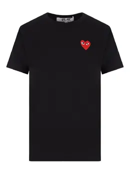 Comme Des Garçons Play: Чёрная футболка  Heart