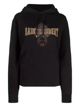 Saint Laurent: Чёрная толстовка 