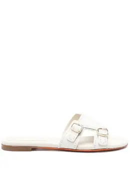 Santoni: Белые сандалии 