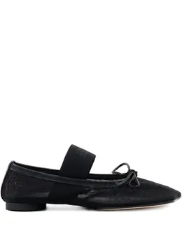 MM6 Maison Margiela: Чёрные балетки 