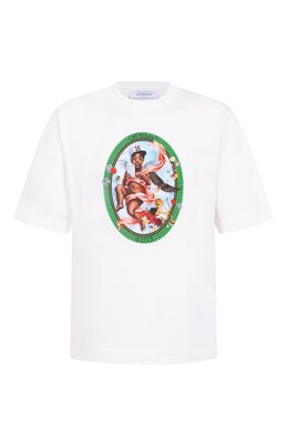 Off-White: Хлопковая футболка 