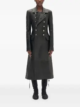 Ann Demeulemeester: Двубортный плащ 