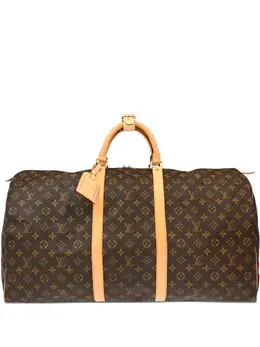 Louis Vuitton Pre-Owned: Коричневая дорожная сумка 