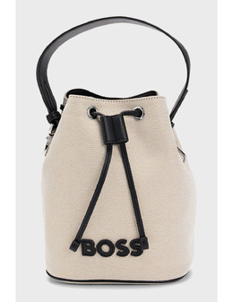 BOSS: Бежевая сумка 