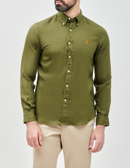 POLO RALPH LAUREN: Зелёная рубашка 
