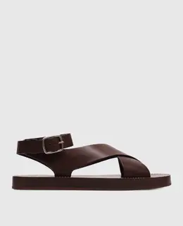 Loro Piana: Коричневые сандалии 