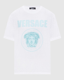 Versace: Білі футболки  Medusa