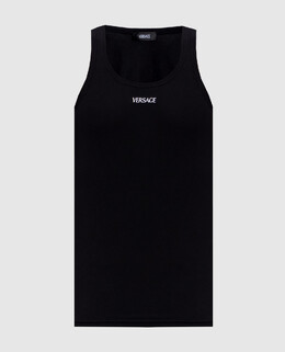 Versace: Чёрная майка 