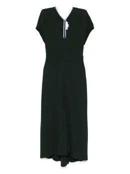 Victoria Beckham: Платье с v-образным вырезом 